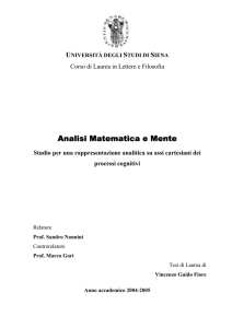 Analisi Matematica e Mente