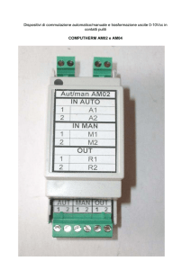 Dispositivi di commutazione automatico/manuale e