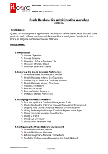 Oracle Database 12c Administration Workshop