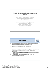 Statistica – Teoria