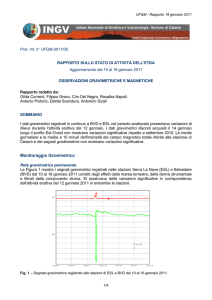 UFGM Report Grav. e Mag. 19gen11 - Istituto Nazionale di Geofisica