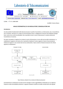 Analisi di un modulatore-demodulatore AM