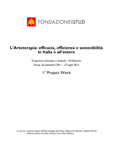 L`Arteterapia: efficacia, efficienza e sostenibilità in Italia e all