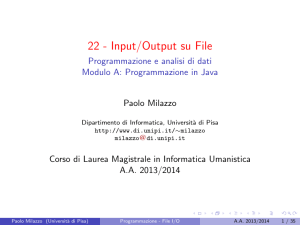 Input/Output su File - Persone