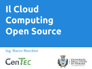 Universita Ferrara Cloud Computing Open