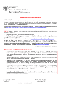 Istruzioni Docenti 15_16 - Università degli studi di Trieste