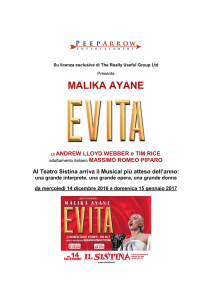 Comunicato Evita