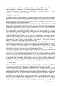 Notae Ecclesiae - Pontificia Facoltà di Scienze dell`Educazione