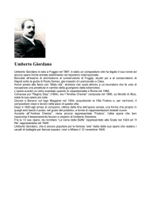 Umberto Giordano - Comune di Foggia
