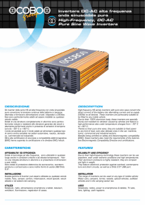 Inverters DC-AC alta frequenza onda sinusoidale