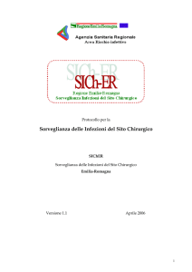 Sorveglianza delle Infezioni del Sito Chirurgico - CCM