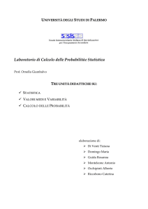 Laboratorio di Calcolo delle Probabilità e Statistica :