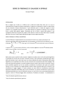 serie di fibonacci e galassie a spirale