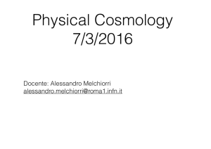 Physical Cosmology 7/3/2016