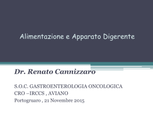 Alimentazione e Apparato Digerente Dr. Renato Cannizzaro