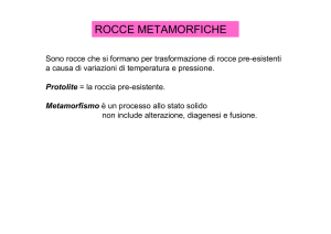 Geologia e Litologia 16 rocce metamorfiche