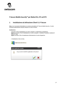 F-Secure Mobile Security™ per Nokia E51, E71 ed E75