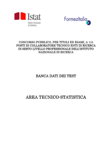 Banca Dati Tecnico Statistica