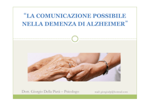 la comunicazione possibile nella demenza di alzheimer