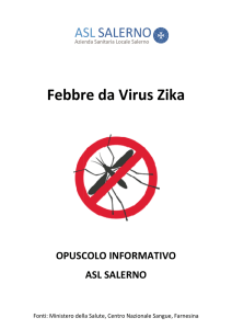 Opuscolo informativo virus ZIKA