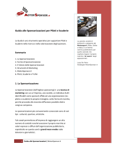 Guida alle Sponsorizzazioni per Piloti e Scuderie