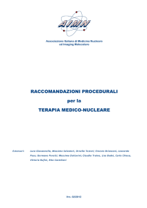 RACCOMANDAZIONI PROCEDURALI per la TERAPIA MEDICO