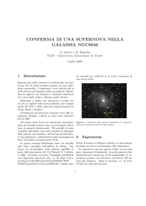 conferma di una supernova nella galassia ngc6946