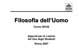 Filosofia dell`Uomo