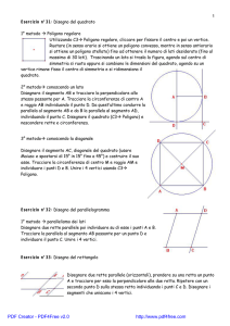 1 Esercizio n°31: Disegno del quadrato 1° metodo à