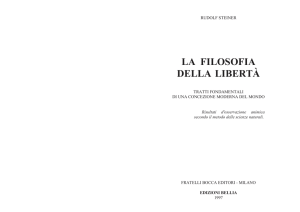 la filosofia della libertà