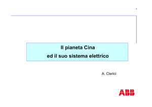 Il pianeta Cina ed il suo sistema elettrico