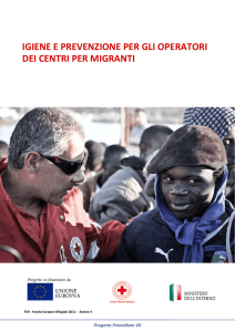 Igiene e prevenzione per gli operatori dei centri per migranti