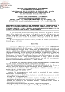 AZIENDA PUBBLICA DI SERVIZI ALLA PERSONA “CASA DI