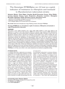 The Genotype MTBDRplus ver. 2.0 test as a quick