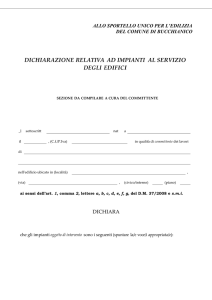 Autocertificazione impianti edifici