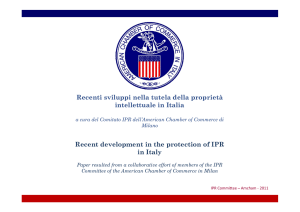 Recenti sviluppi nella tutela della proprietà intellettuale in Italia
