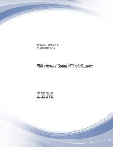 IBM Interact Guida all`installazione