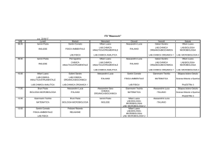 5. Orario Classi Quinte