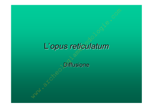 L`opus reticulatum_diffusione