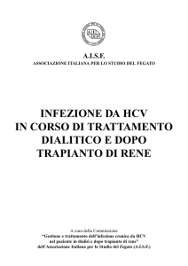 infezione da hcv in corso di trattamento dialitico e dopo