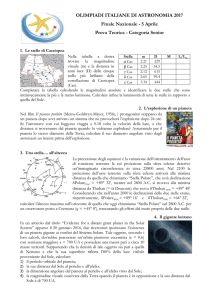 Teorica Senior - Olimpiadi Italiane di Astronomia