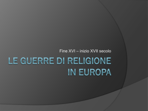 Le guerre di religione in Europa
