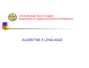 Algoritmi e Linguaggi - Ingegneria elettrica ed elettronica