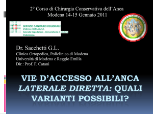 VIE D`ACCESSO ALL`ANCA - Dr. Gianluigi Sacchetti