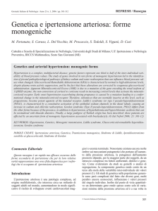 Genetica e ipertensione arteriosa: forme monogeniche (PDF