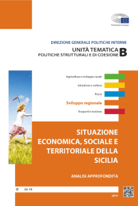 situazione economica, sociale e territoriale della sicilia