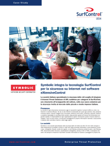 Symbolic integra la tecnologia SurfControl per la sicurezza su