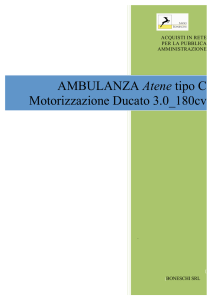 AMBULANZA Atene tipo C Motorizzazione Ducato 3.0_180cv