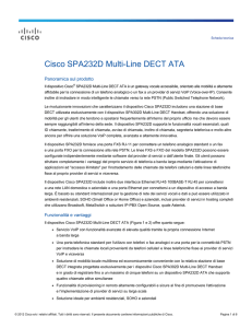 Cisco SPA232D Multi-Line DECT ATA Data Sheet (Italian)
