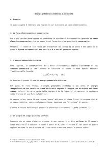 energia potenziale e potenziale elettrico